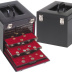Valise box numismatiques CARGO MB DE LUXE en cuir véritable vendue vide pour 10 médailliers MB