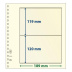 Feuilles neutres LINDNER-T MIX2 1 bande de 1 bande de 119 x 189 mm et 1 bande de 120 x 189 mm - paquet de 10 feuilles