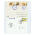 Feuilles NUMIS fond transparent 2 bandes de 107 x 165 mm pour 2 cartes postales modernes