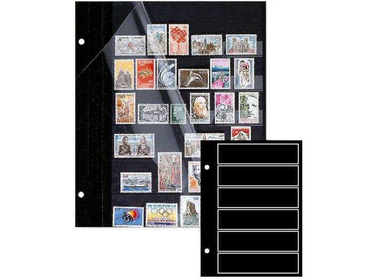 RUNRAYAY 10 feuilles de pages de timbres pour classeur d'album de timbres,  4 tailles de