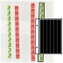 Feuilles neutres FUTURA R6 transparentes 6 bandes verticales de 33 x 230 mm - paquet de 5 feuilles