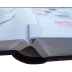 Classeur COMFORT DE LUXE façon croco 64 pages blanches pour timbres avec bandes cristal