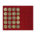 Plateau numismatique NERA de 35 cases carrées pour monnaies jusqu’à 36 mm