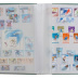 Classeur BASIC 16 pages blanches pour timbres avec bandes cristal