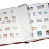 Classeur BASIC 64 pages blanches pour timbres avec bandes cristal