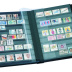 Classeur PREMIUM LEFA cuir 64 pages noires pour timbres avec bandes rhodoïd et son étui