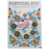 Coffret série monnaies euro Portugal 2017 en plaquette FDC