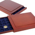 Médaillier numismatique NOVA-EXQUISITE en bois tiroir de 35 cases circulaires pour monnaies de 26 mm (2 euros)