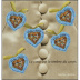 Saint Valentin - Coeurs Christian Lacroix 2001 - bloc de 5 timbres