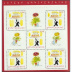 Timbres pour anniversaire - Maître d'hôtel et son gateau 2004 - bloc de 5 timbres