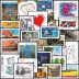 Lot des 25 timbres tirage autoadhésif 2011 provenant des feuilles réservées aux entreprises