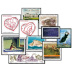 Lot des 10 timbres commémoratifs tirage autoadhésif 2012 provenant des feuilles réservées aux entreprises