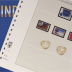 Feuille préimprimée LINDNER-T France timbres Autoadhésifs 2014 avec pochettes recto verso