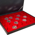 Coffret numismatique NERA M en simili cuir pour 35 pièces de 2 euros sous capsules