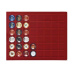 Plateau numismatique NERA de 48 cases carrées pour capsules de champagne ou monnaies jusqu’à 30 mm