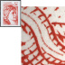 Timbre grand format 40 ans du type Sabine de 1977 - 5 € rouge provenant du feuillet