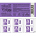 Carnet de 6 timbres Marianne l'Engagée tirage autoadhésif - TVP 20g - international violet