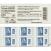 Carnet de 6 timbres Marianne l'Engagée tirage autoadhésif - TVP 20g - Europe bleu pale