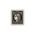 Timbre Cérès 0.20 € noire non dentelé provenant de la feuille de 150 timbres 2019