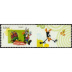 Série Fête du timbre Looney Tunes tirage autocollant provenant de mini-feuillets