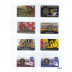 Feuilles GRANDE Coincards fond transparent avec 8 pochettes de 106 x 72 mm