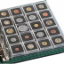 Feuilles numismatiques ENCAP de 20 cases carrées pour monnaies sous capsules Quadrum de 50mm