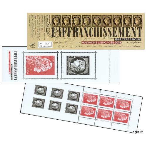 2 timbres XXL FRANCE Carnet Ceres de Bordeaux 12 timbres ND ** 