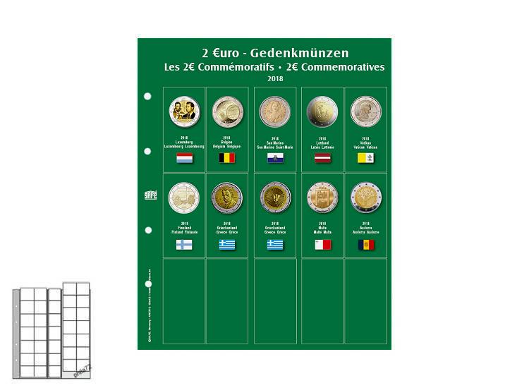 Présentoir en plexiglas pour pièces de 2 euros commémoratives