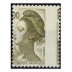 Variété timbre n°2185 Liberté de Gandon - piquage à cheval