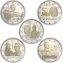 Coffret officiel 5 pièces 2 euros Luxembourg 2016 à 2018 BE