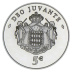 Commémorative 5 euros Argent Monaco 2008 BU - Prince Albert II