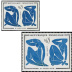 Variété Henri Matisse - bleu clair + 1 normal