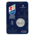 Commémorative 5 euros argent Italie 2021 FDC en Coincard - Ski Alpin