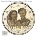 Commémorative 2 euros Luxembourg 2021 BU - Mariage du Grand Duc Henri Hologramme - Pont Sint Servaas