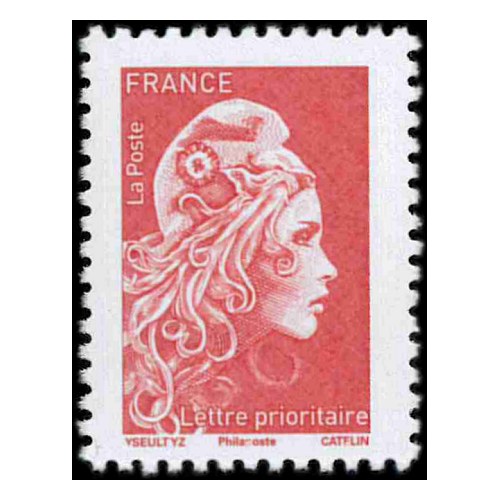 Carnet de 12 timbres Marianne l'engagée - Lettre Verte - Couverture 170 ans  du premier timbre-poste français - La Poste