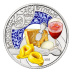 Commémorative 5 euros Italie 2021 FDC colorisée en Coincard Gastronomie Lambrusco et Tortelinni