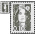 Variété Briat 0.10 bistre brun impression défectueuse bande de 10 timbres