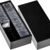 Boîte numismatique LOGIK en carton rigide pour 80 monnaies sous capsules Quadrum ou 160 sous étuis cartonnés