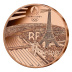 Paris JO 2024 1/4 euro Cuivre France 2021 UNC Sport Natation
