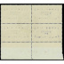 Merson surchargé Exposition Philatélique Le Havre 1929 - 2f + 5f orange et vert-bleu bloc de 4 timbres 2