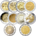 Lot des 10 pièces 2 euros commémoratives 2ème semestre 2021 UNC