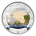 2 euros Estonie 2018 UNC en couleur type A - Carte géographique