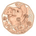 Commémorative 5 euros Cuivre Autriche 2023 UNC - Nouvel An le populaire cochon