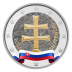 2 euros Slovaquie 2009 UNC en couleur type A - Double Croix des Armoiries
