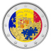Commémorative 2 euros Andorre 2022 UNC en couleur type C - Accord Monétaire