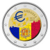 Commémorative 2 euros Andorre 2022 UNC en couleur type D - Accord Monétaire