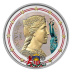 2 euros Lettonie 2014 UNC en couleur type A - Jeune Femme Letton
