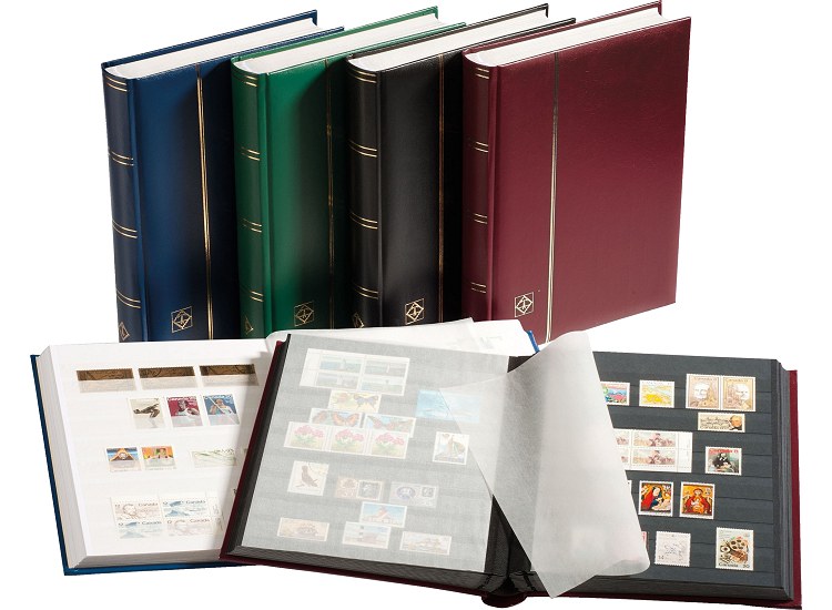 Classeur de timbres - LEUCHTTURM - 64 pages noires - matériel philatélique