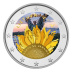 Commémorative 2 euros Lituanie 2023 UNC en couleur type A - Ensemble avec l'Ukraine
