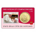Lot de 4 StampCoincards Vatican 2022 CC série n°40 à n°43 pièces 50 cents Armoiries du pape François et timbres 4